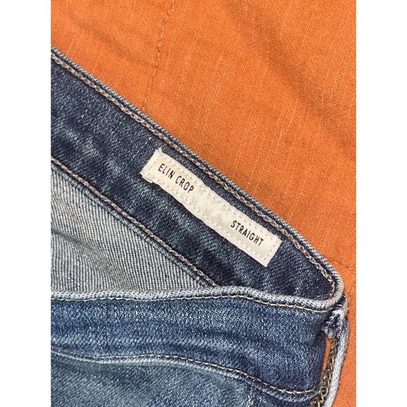 Edwin Erin Crop Distressed Straight Jeans Womens Size 27 - Picture 7 of 13